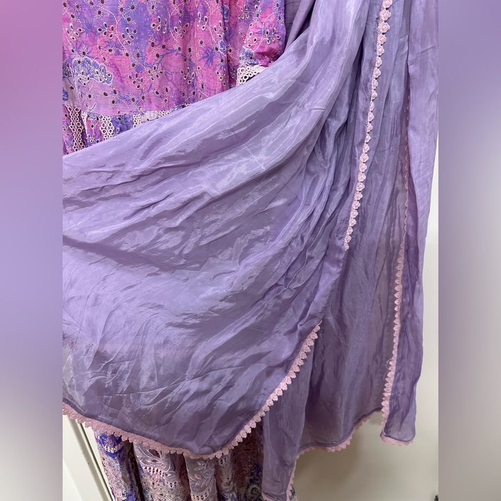 Ansab jahangir kalidar with pants and dupatta - Picture 5 of 8